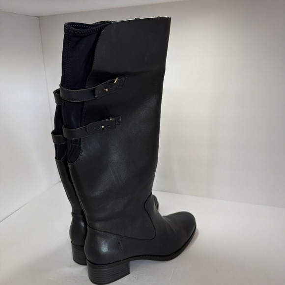 Isaac Mizrahi Shoes - isaac mizrahi live boots Angela 8W Black Riding Boots